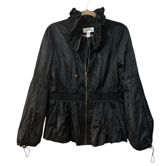 Joseph Ribkoff Peplum Ruffle Neck Jacket - Picture 5 of 8